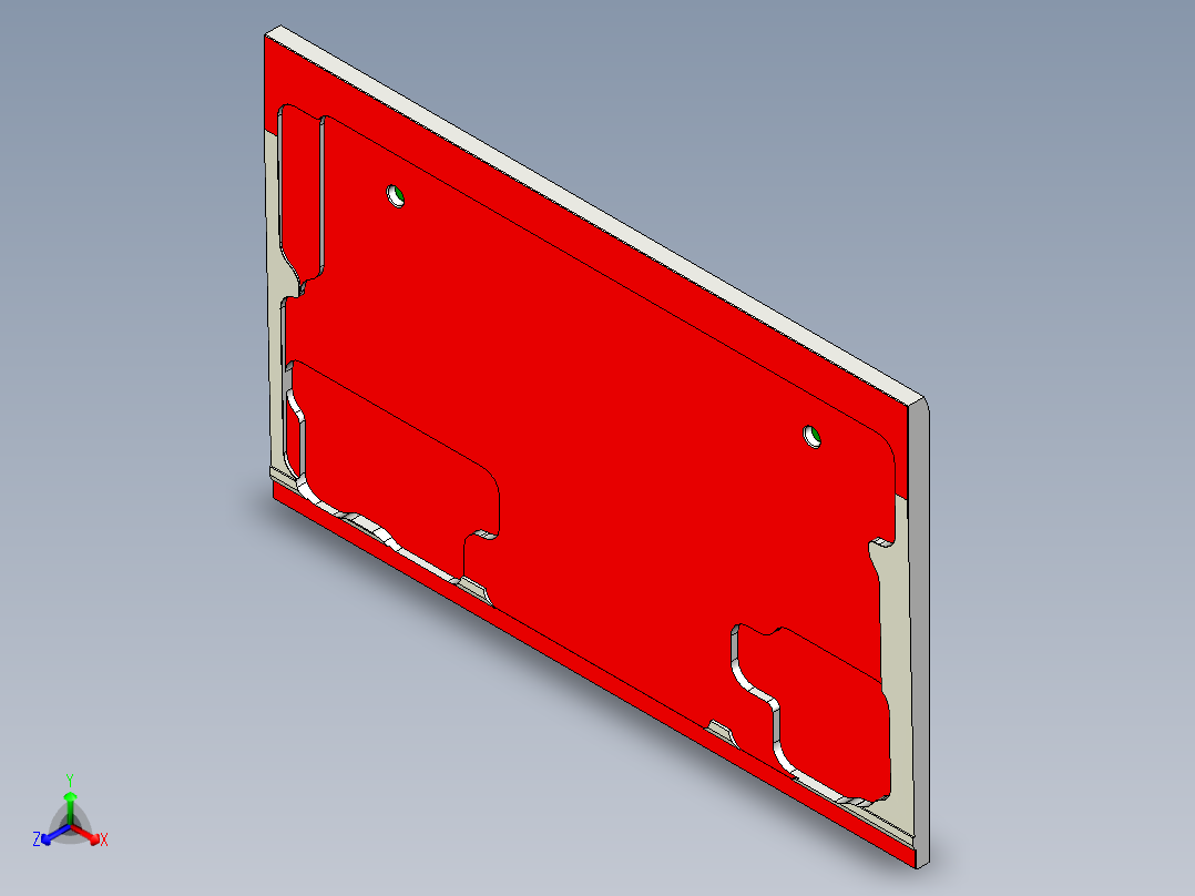 键盘外壳开粗内腔UG编程程序模型