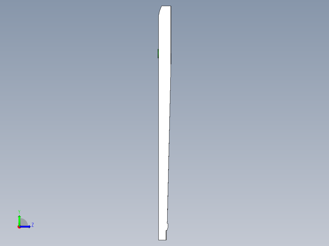 键盘外壳开粗内腔UG编程程序模型左视图