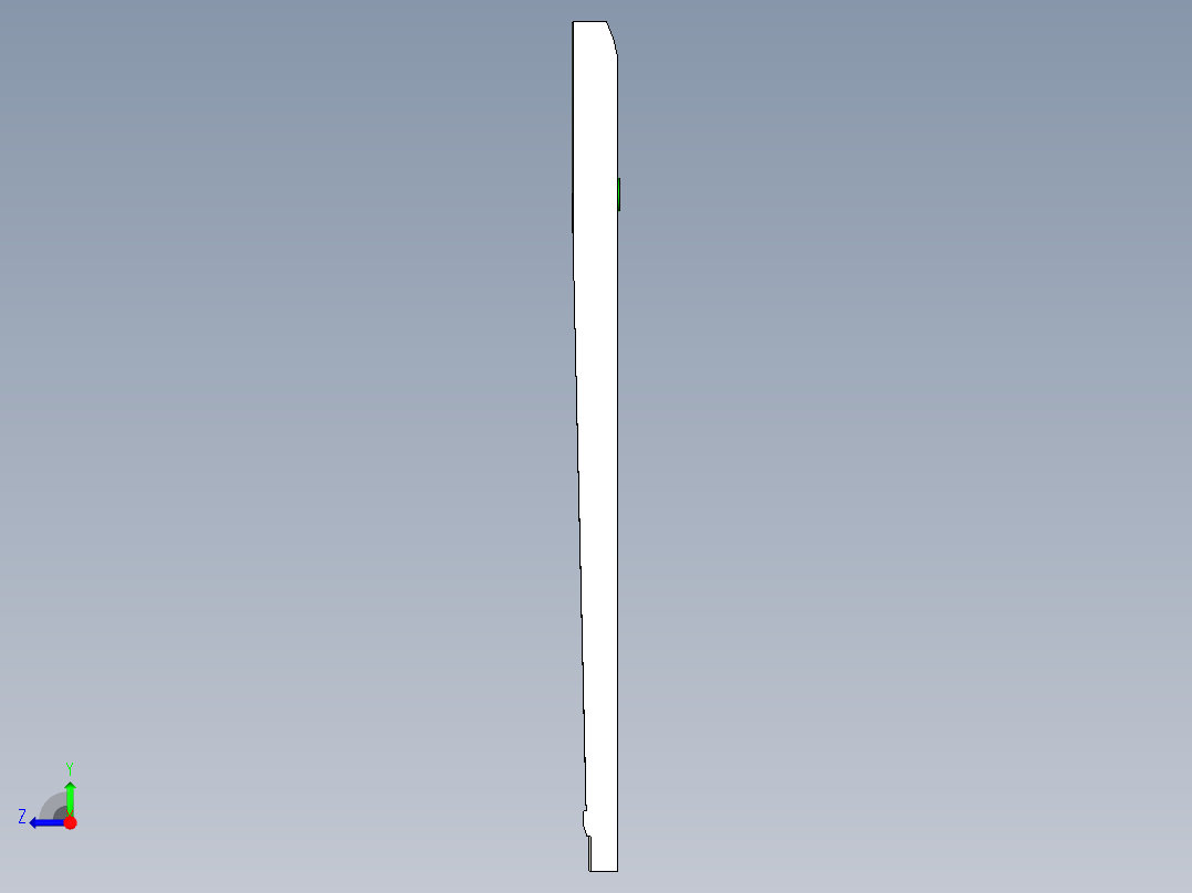 键盘外壳开粗内腔UG编程程序模型右视图