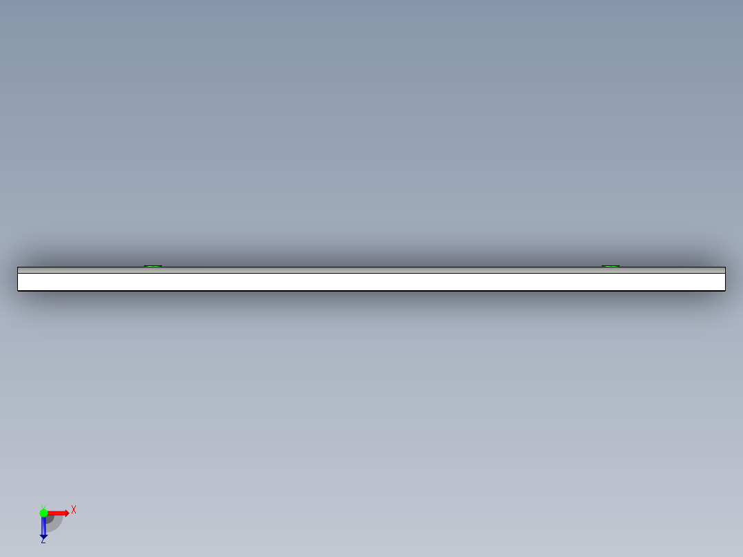键盘外壳开粗内腔UG编程程序模型俯视图
