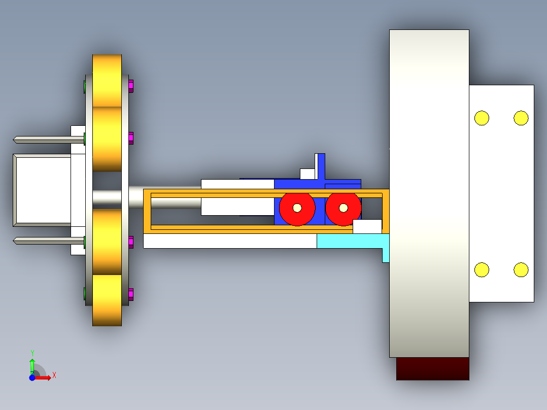 一种工业废水排污口疏通装置（模型）前视图