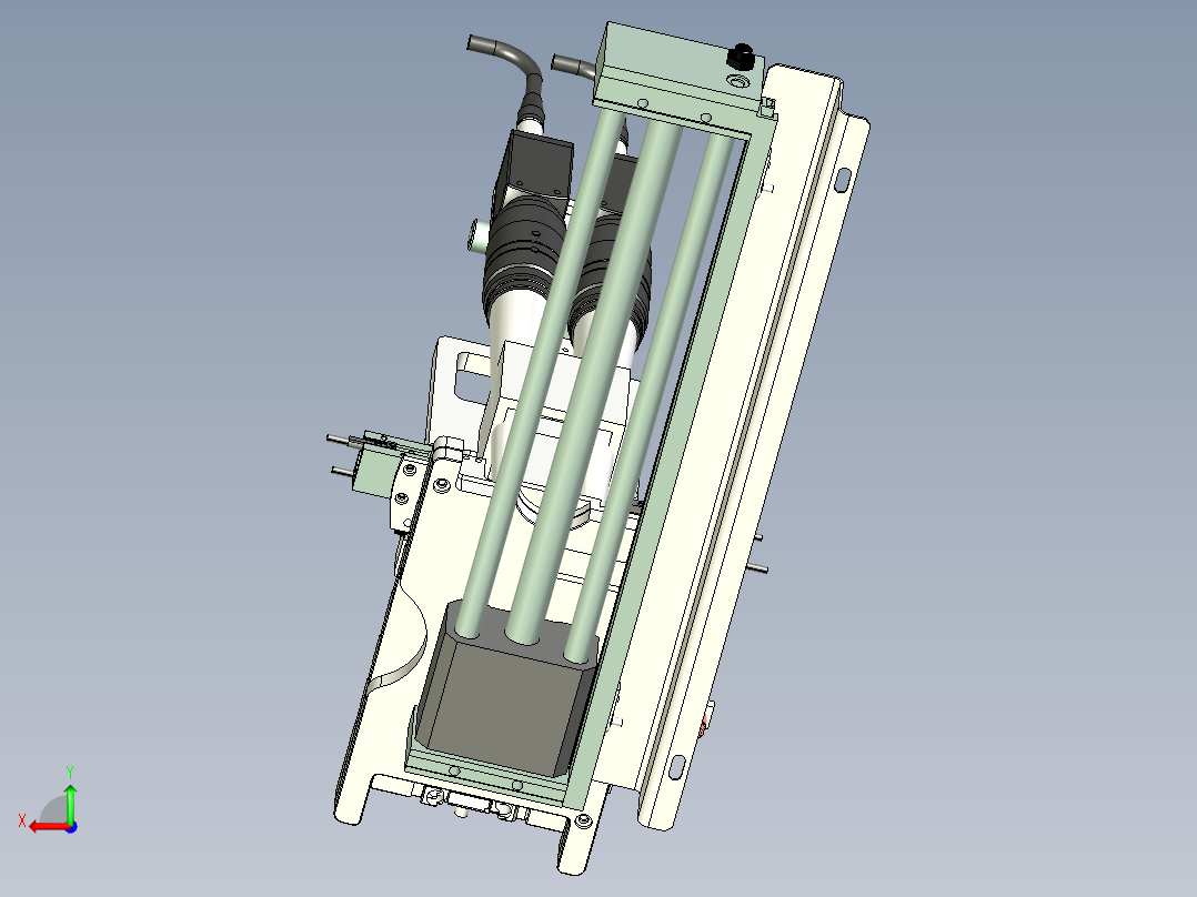 塑料卡扣视觉相机检测设计后视图