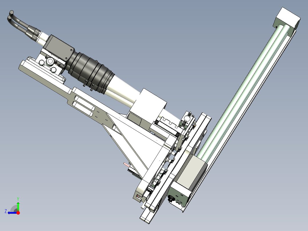 塑料卡扣视觉相机检测设计右视图