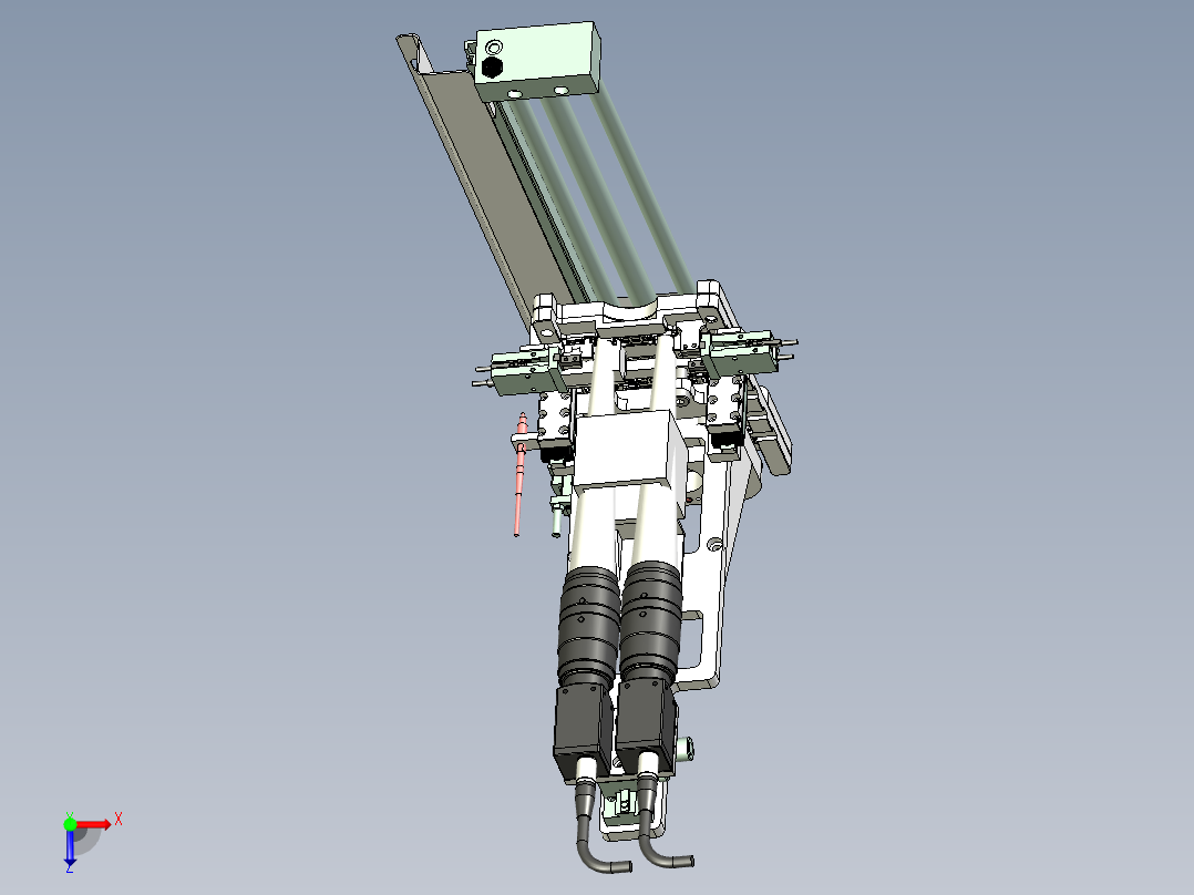 塑料卡扣视觉相机检测设计俯视图
