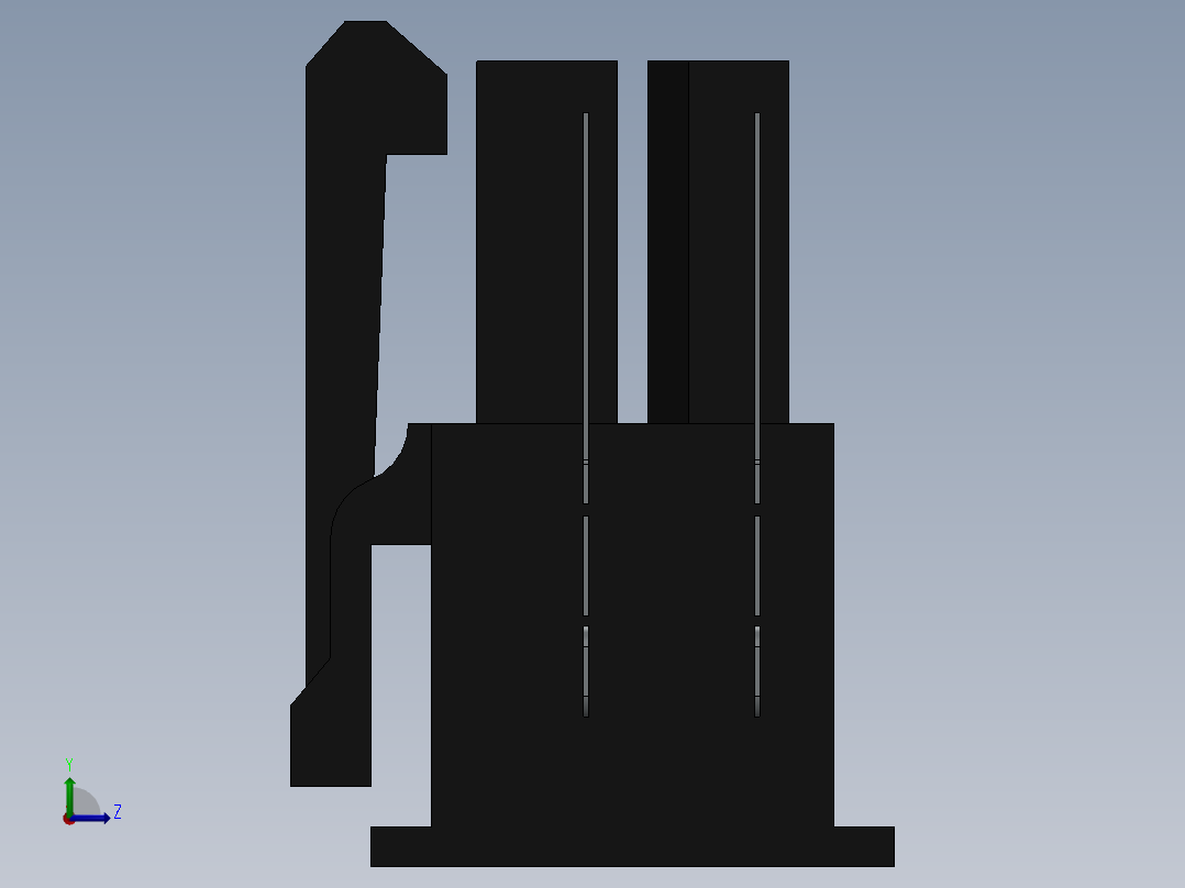 接插件(203)左视图