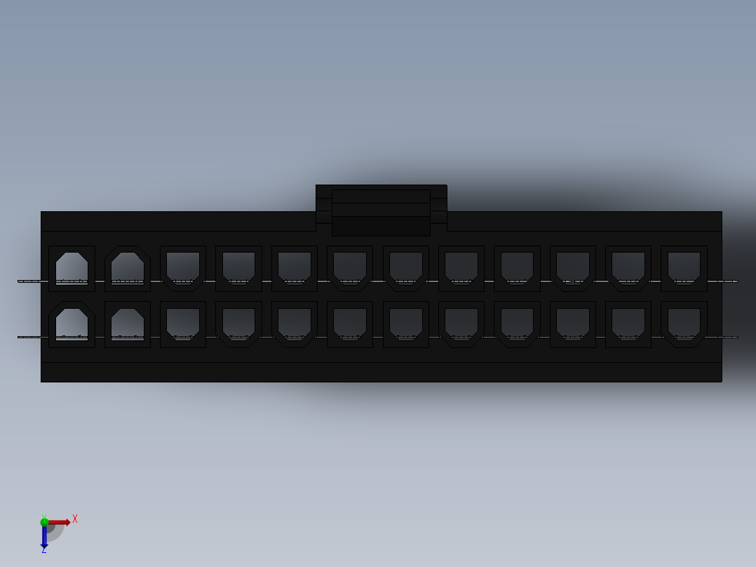 接插件(203)俯视图