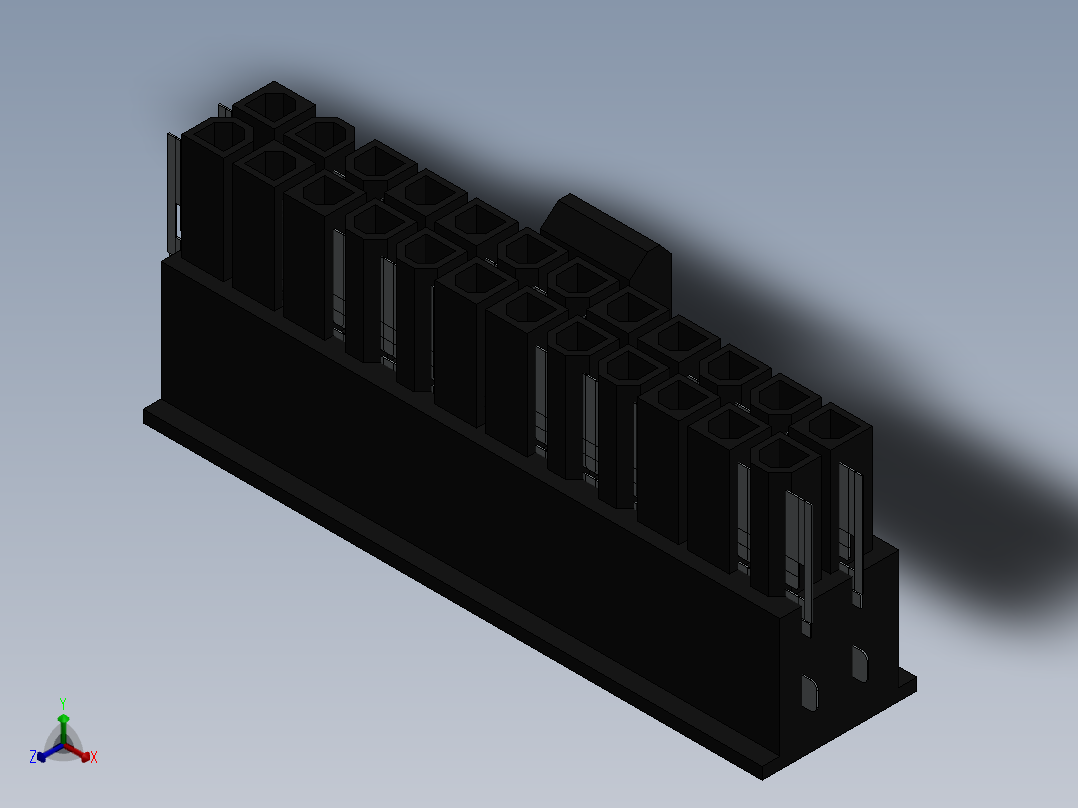 接插件(203)正等轴测图