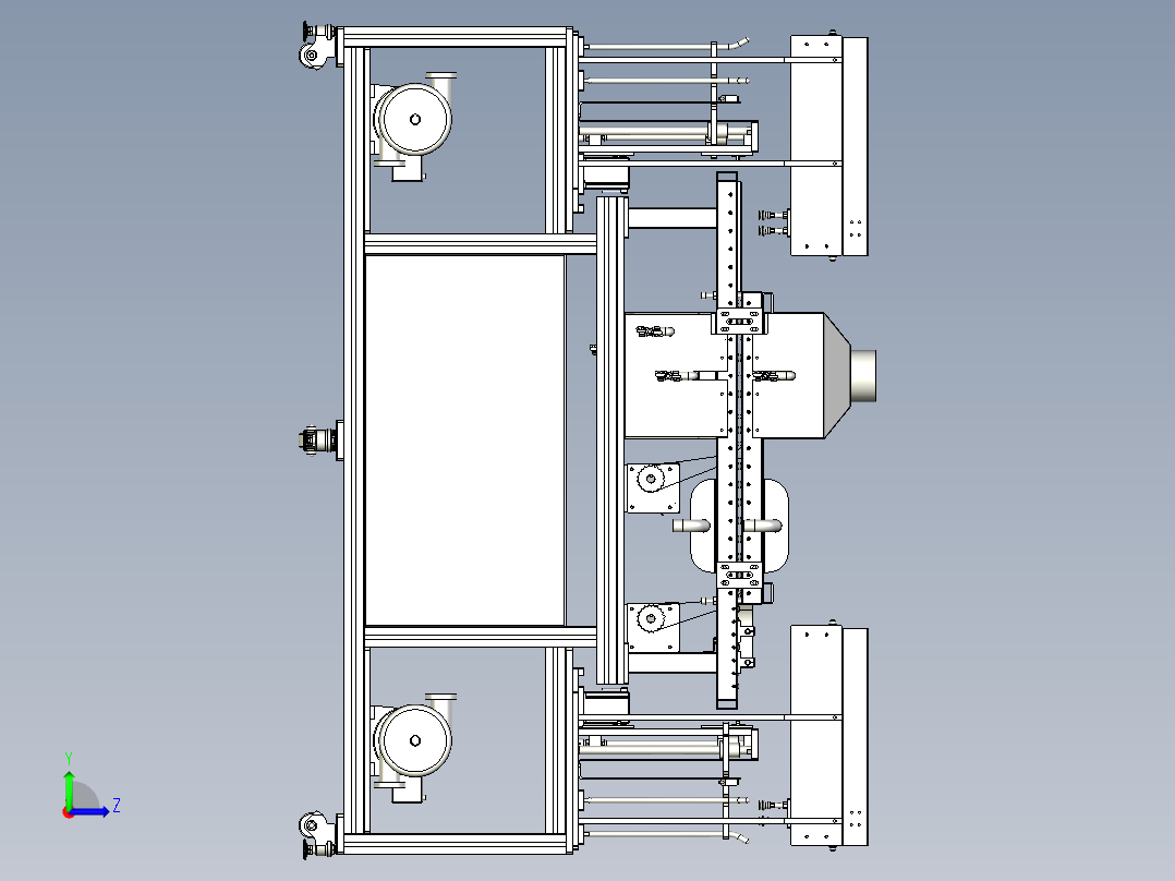 非标洗净机左视图
