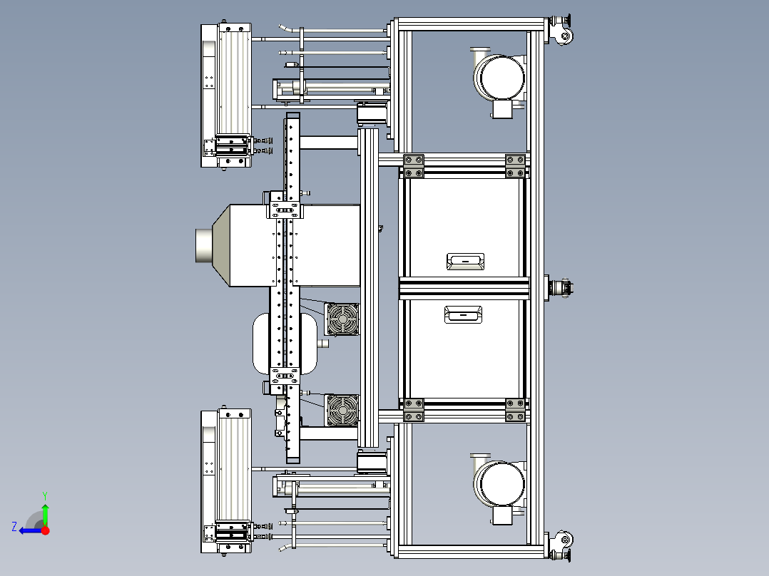 非标洗净机右视图