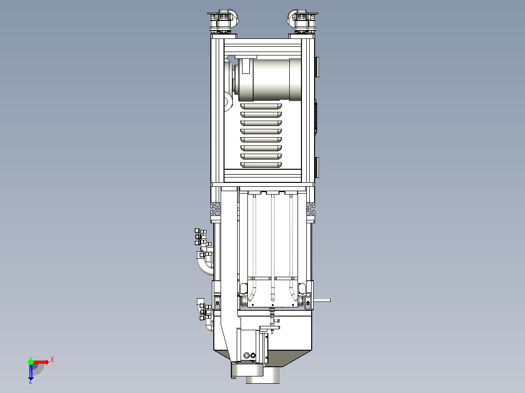 非标洗净机俯视图