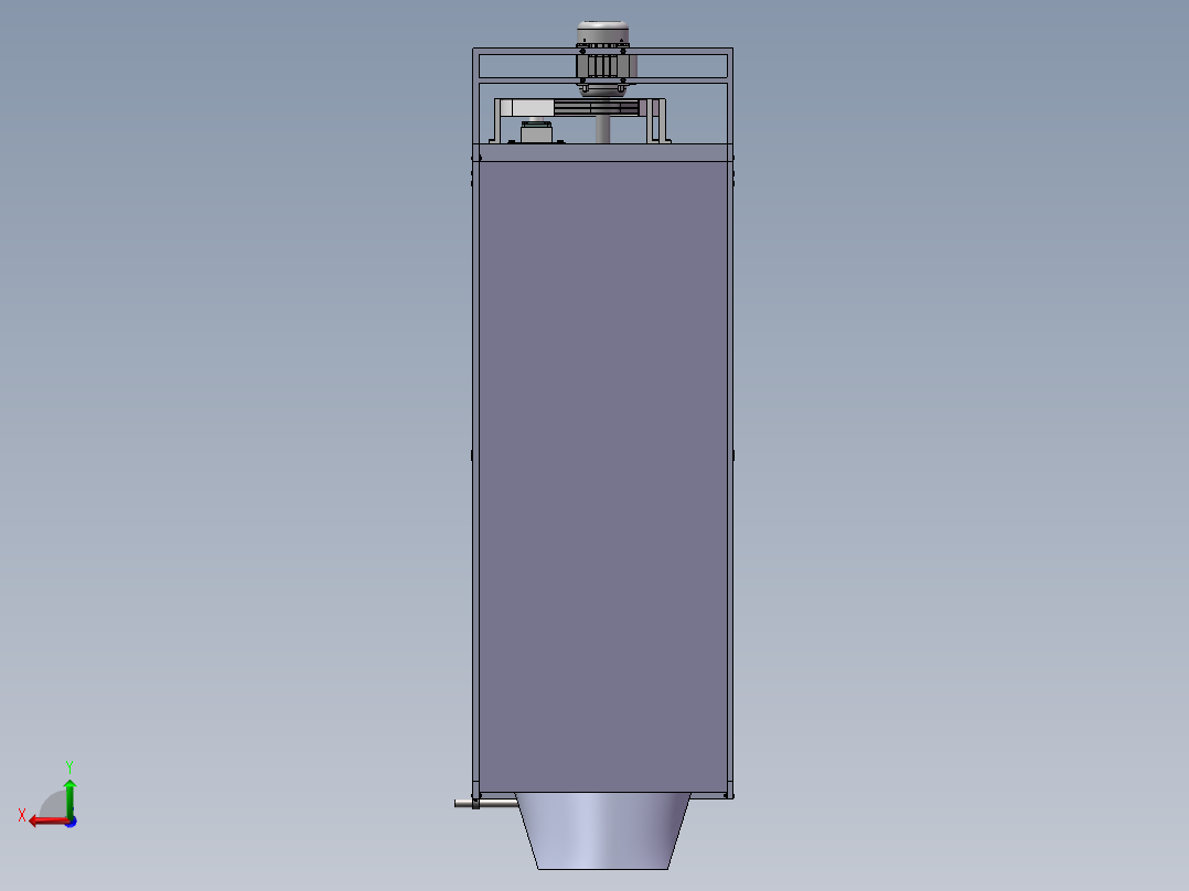 核桃去青皮机构设计【去皮机含仿真+三维SW模型+4张CAD图纸说明】后视图