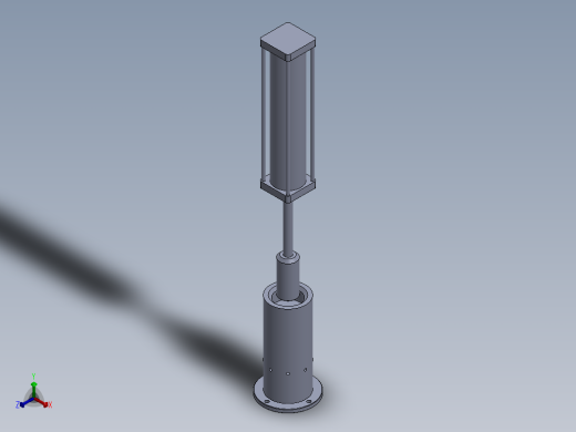 背板冲压器正等轴测缩略图