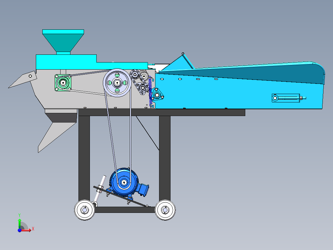 新型柔丝铡草机  sw20前视图