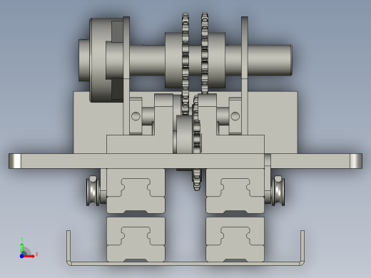 001--K移叉机改造装配体前视缩略图