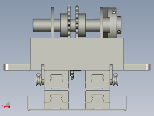 001--K移叉机改造装配体后视缩略图