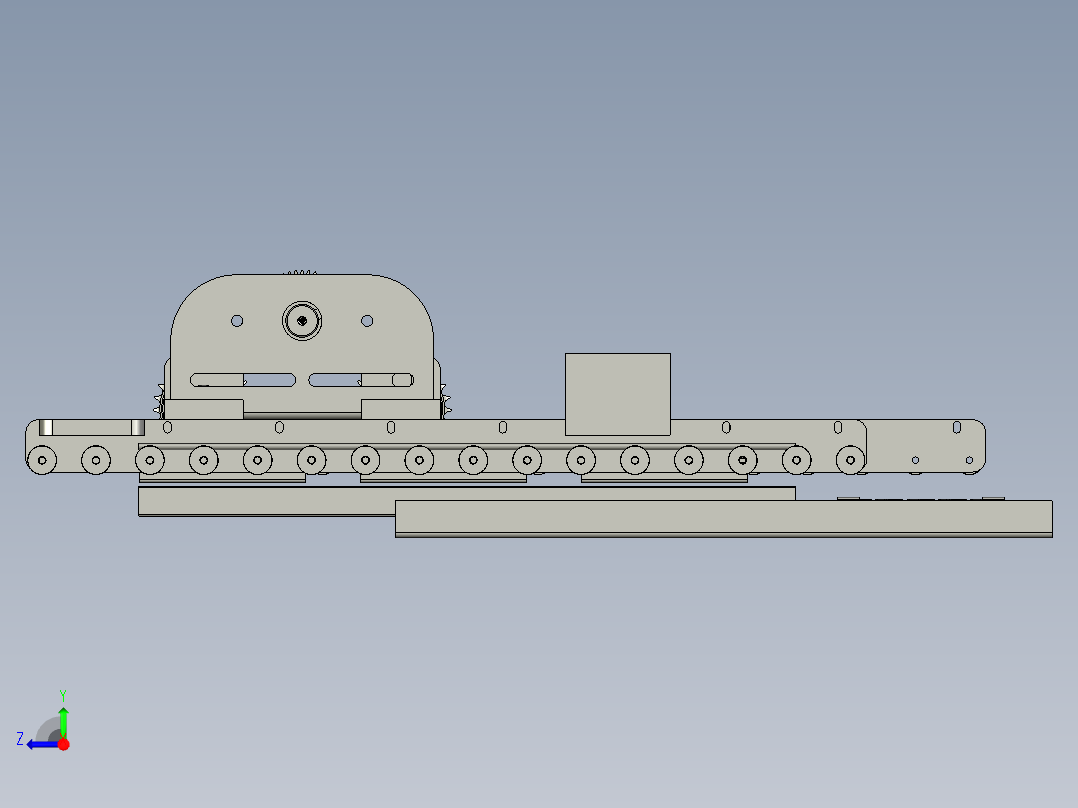 001--K移叉机改造装配体右视图