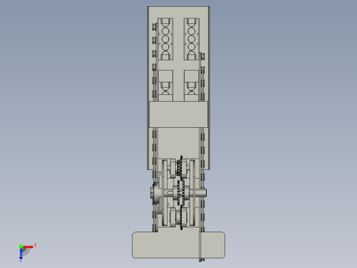 001--K移叉机改造装配体俯视缩略图