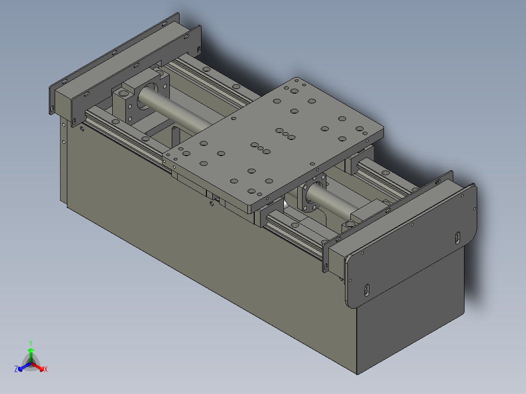 HE镜向T1-直线升降模组S400HR主视图