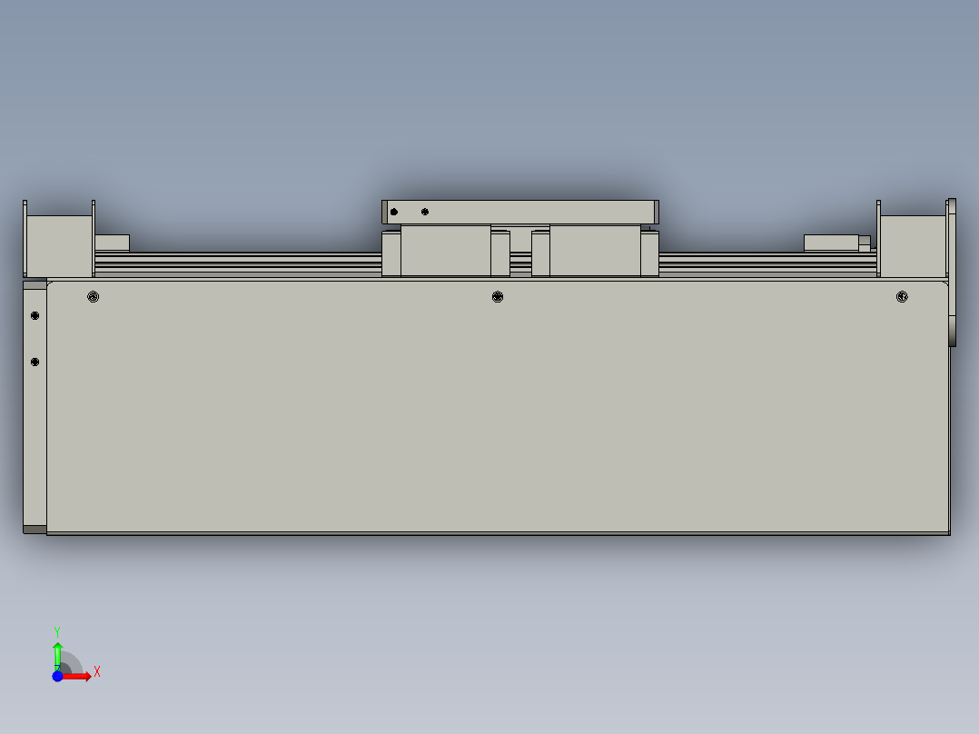 HE镜向T1-直线升降模组S400HR前视图
