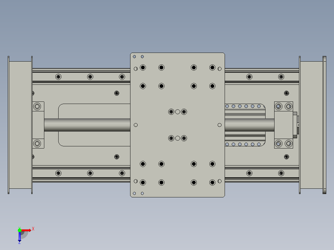 HE镜向T1-直线升降模组S400HR俯视图