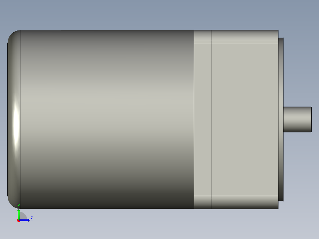 单相感应电机3IK15GN-C-10B左视图