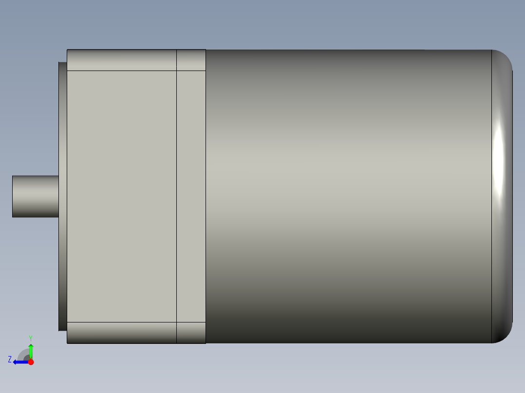 单相感应电机3IK15GN-C-10B右视图