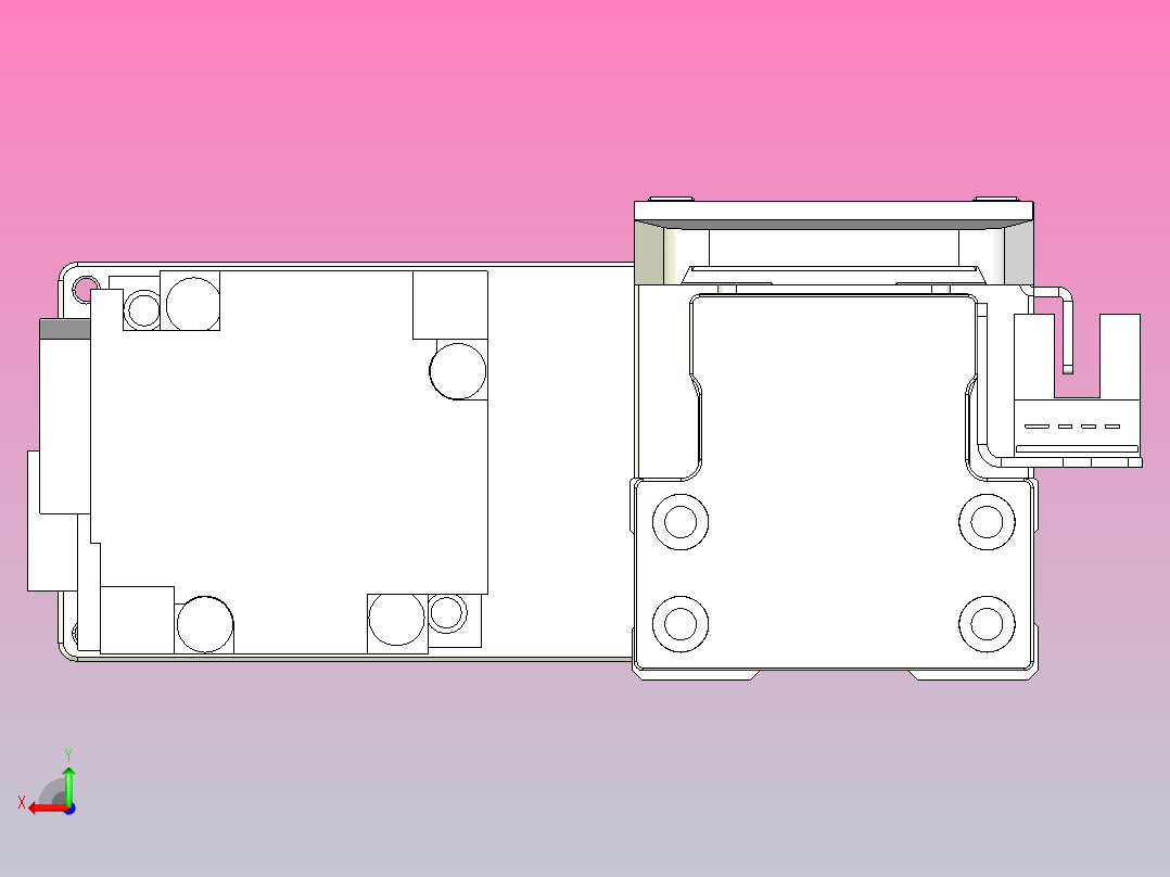 滚珠丝杠直线轴内置导轨TPA-GCR-40-1210C-L800-ML-M10-N3后视图