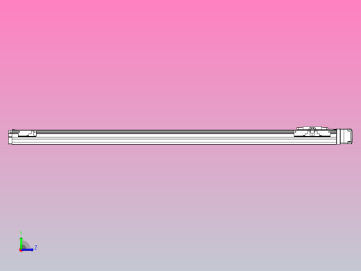 滚珠丝杠直线轴内置导轨TPA-GCR-40-1210C-L800-ML-M10-N3左视缩略图