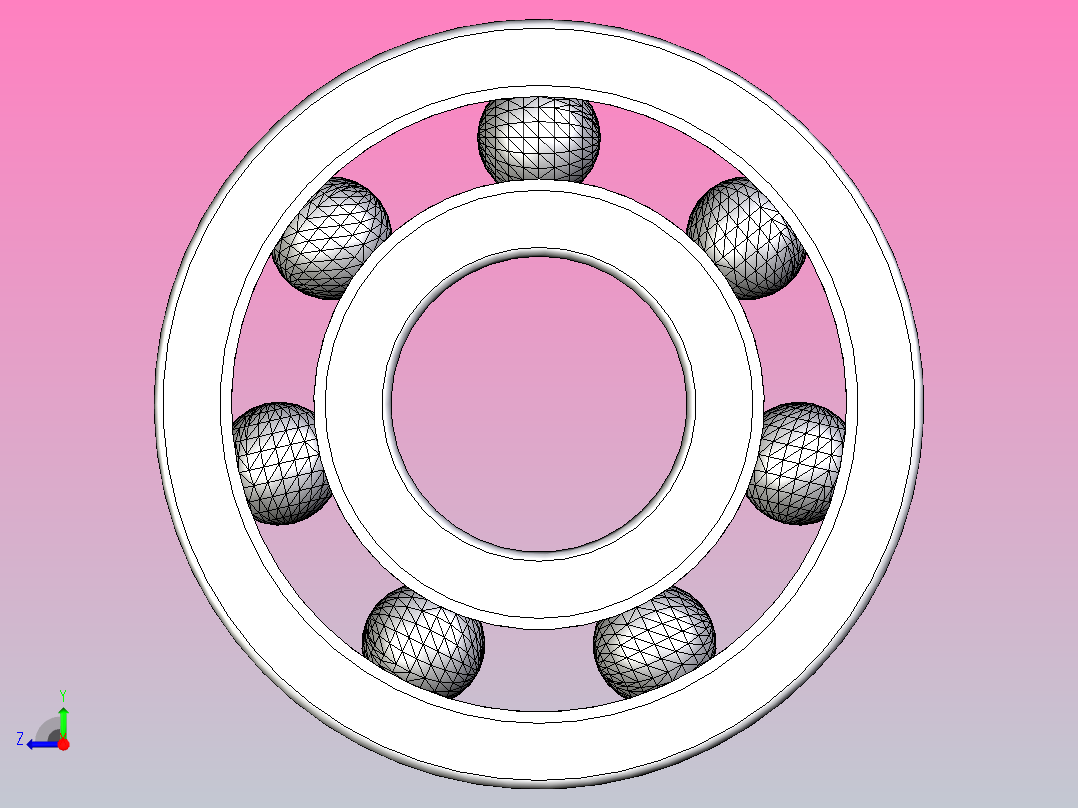 深沟球轴承-10mm.ipt右视图