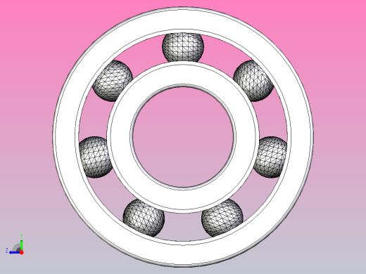 深沟球轴承-10mm.ipt右视缩略图