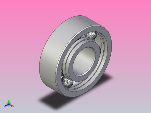 深沟球轴承-10mm.ipt正等轴测缩略图