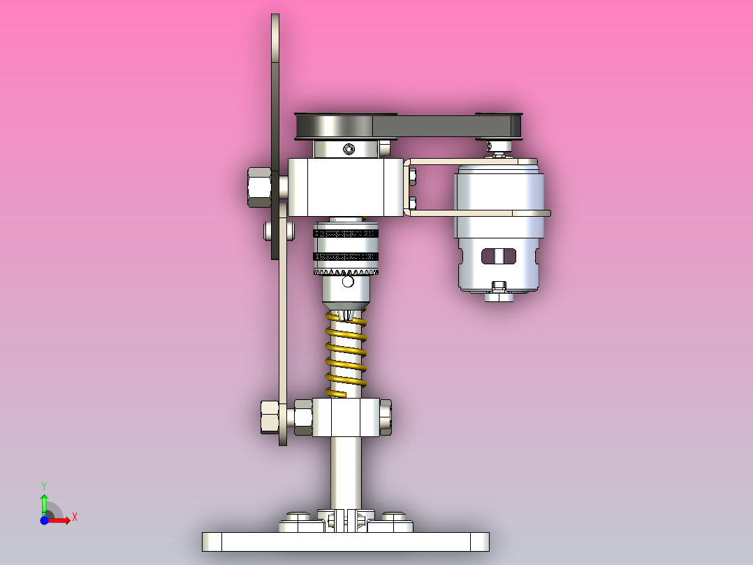 小钻头楼梯模型设计前视图