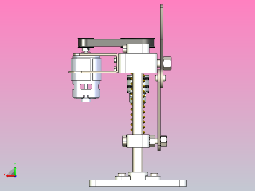 小钻头楼梯模型设计后视缩略图