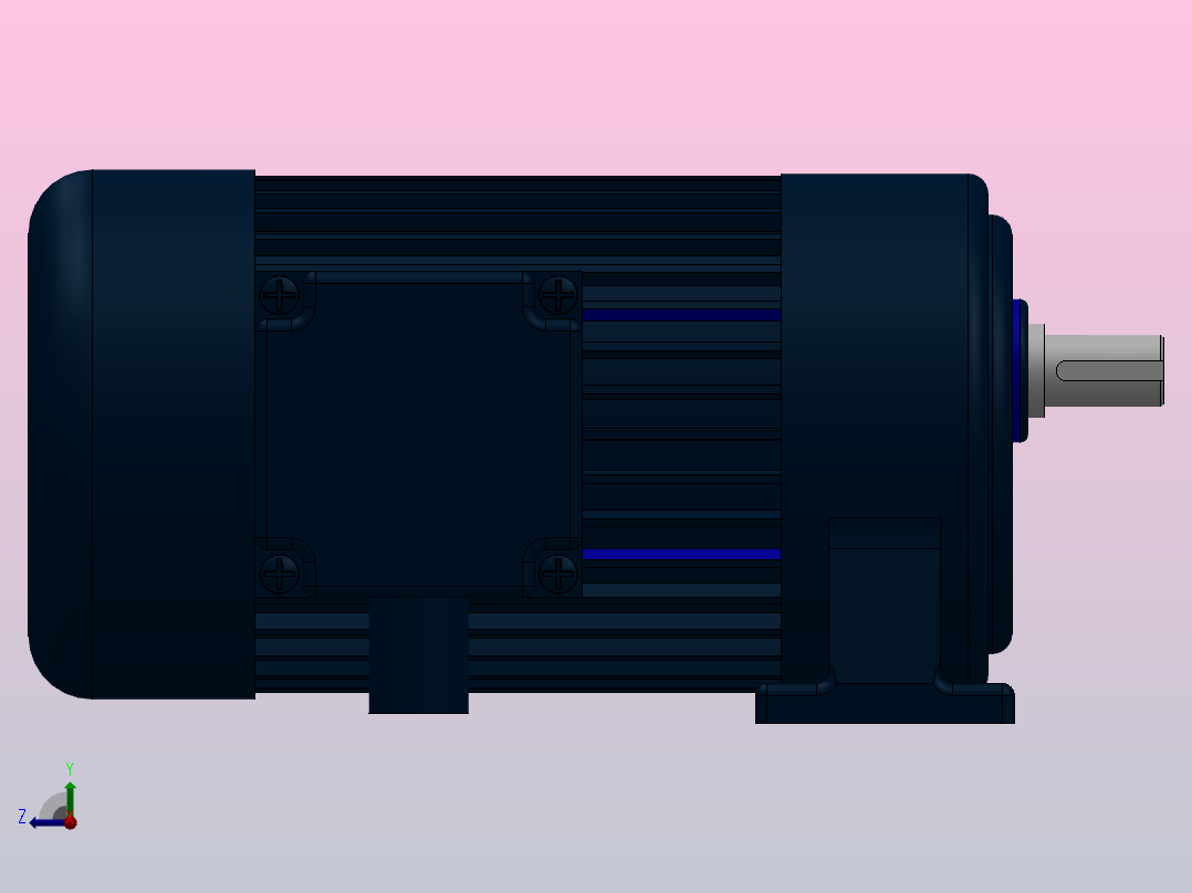 GH卧式减速马达（减速比3-200）[GH-18-200-3-C-D-G1-LT]前视图