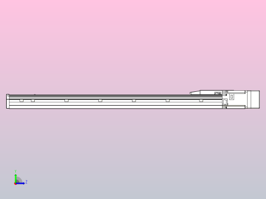 滚珠丝杠直线轴内置导轨TPA-GCR-150-2010C-L800-MR-M75-N3左视缩略图