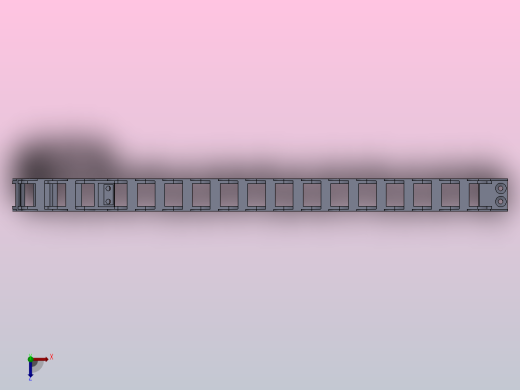 内高18不可打开型桥式拖链[DSL18BN-18-25-R38-20-A1]俯视缩略图