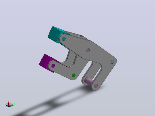 solidworks中的手爪模型