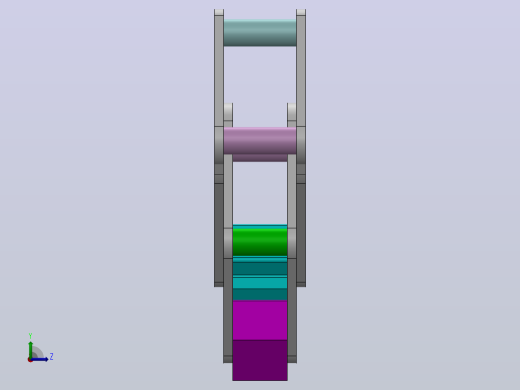 solidworks中的手爪模型左视缩略图