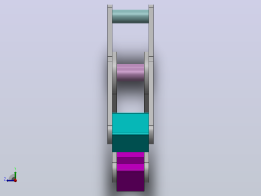 solidworks中的手爪模型右视缩略图