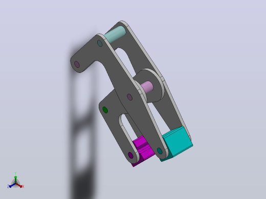 solidworks中的手爪模型正等轴测缩略图