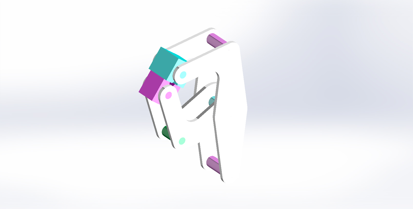 solidworks中的手爪模型