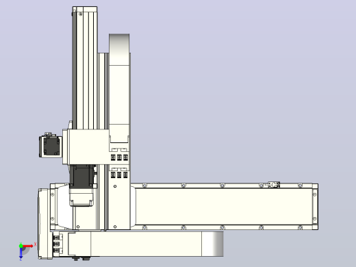 XYGT432-A2-450-250-150-M-C负载1-10KG 三轴悬臂模组 内嵌式 XYGT432-A2 替换TOYO模组滑台俯视缩略图