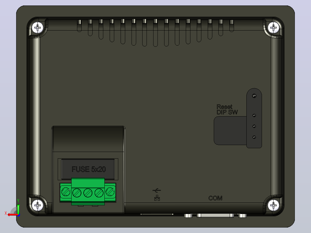 Weintek MT8050i人机界面(以太网)后视图