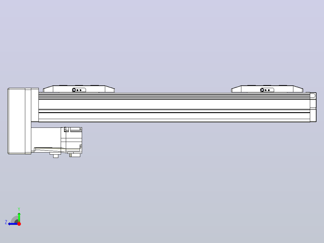 滚珠丝杠线性轴TPA-GCRS-50-1205C-L75-MP-M10-N3右视图