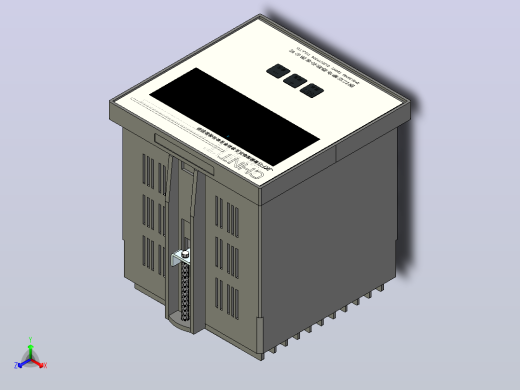 JKF8智能型低压无功功率自动补偿控制器三维模型202202
