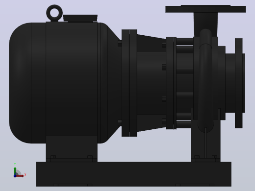南方泵NIS，NISF泵外形（60-50-160）0.55kW-4极