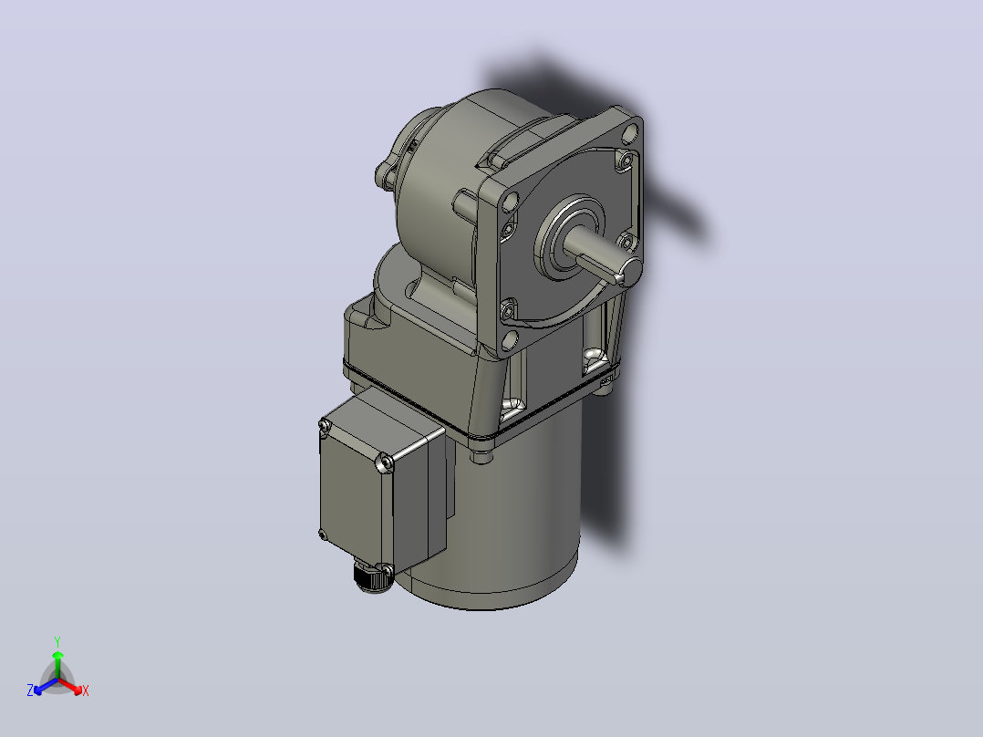 交流减速机5IK40GU-CT(5GU3RT-180RT)新主视图