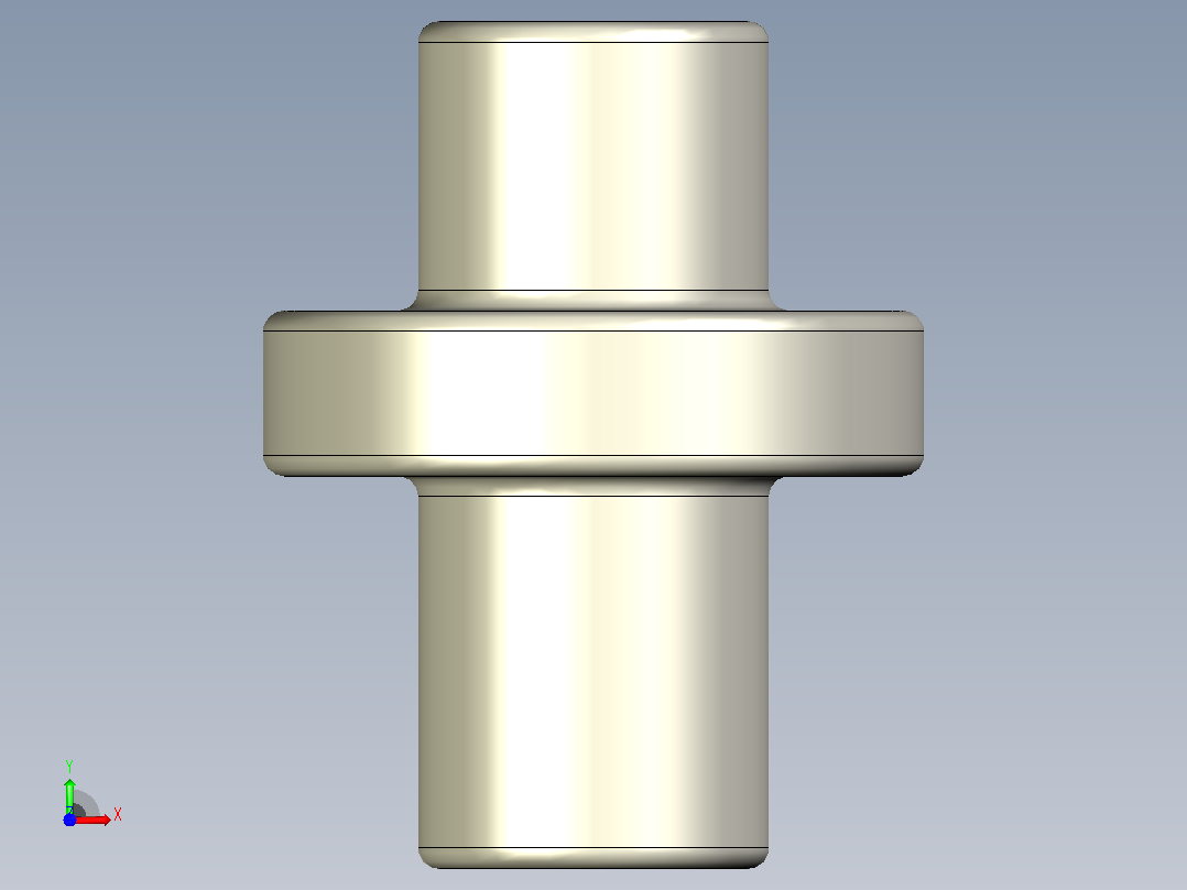 Φ42×b12-Φ40×b12联轴器前视图
