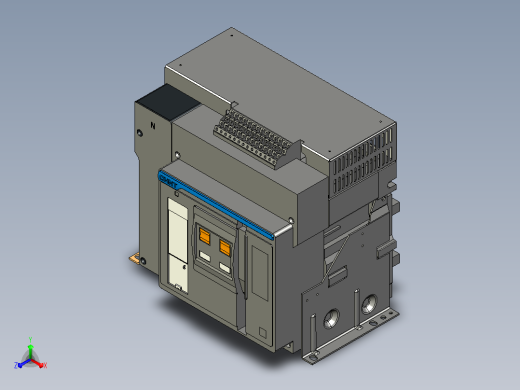NXA20FN_H20-4P固定万能式断路器三维模型202208