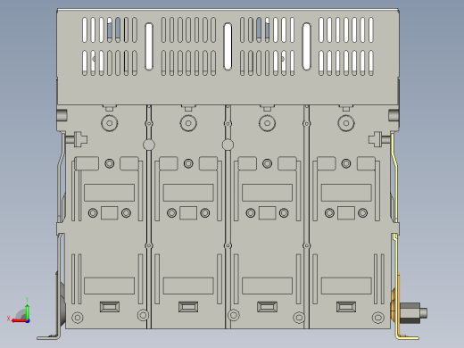 NXA20FN_H20-4P固定万能式断路器三维模型202208后视缩略图
